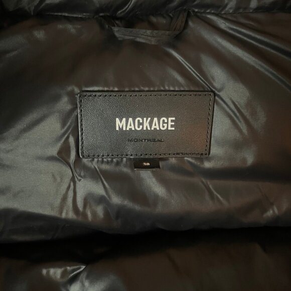 Mackage Winter Coat Kent-Glo High-Gloss Hooded Down Jacket - Picture 4 of 7